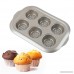 Delidge 6 Cup Muffin Pan Stainless Steel Toaster Oven Bakeware - B077HWN2LB